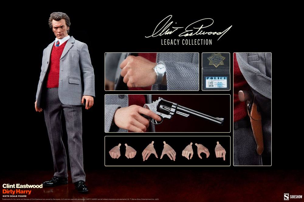 Dirty Harry Clint Eastwood Legacy Collection Action Figure 1/6 Harry Callahan 30 cm