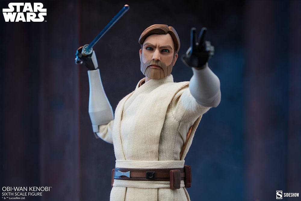 Star Wars The Clone Wars Action Figure 1/6 Obi-Wan Kenobi 30 cm