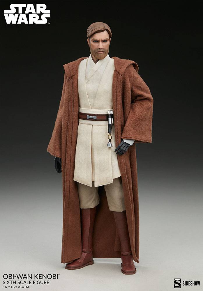 Star Wars The Clone Wars Action Figure 1/6 Obi-Wan Kenobi 30 cm