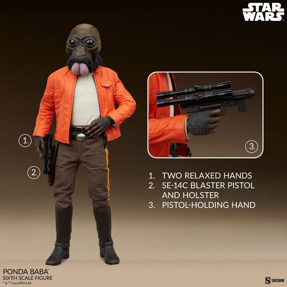 Star Wars Scum & Villainy Action Figure 1/6 Ponda Baba 30 cm