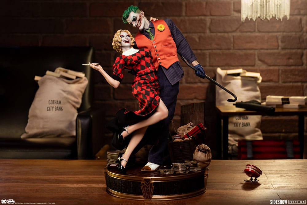 DC Comics Mythos Statue 1/5 The Joker and Harley Quinn: Lawless Love 41 cm