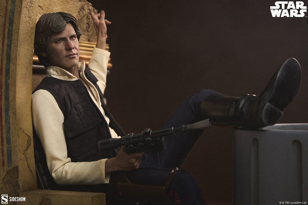 Star Wars Episode IV Mixed Media Premium Format Figure Han Solo: Sorry About the Mess 32 cm