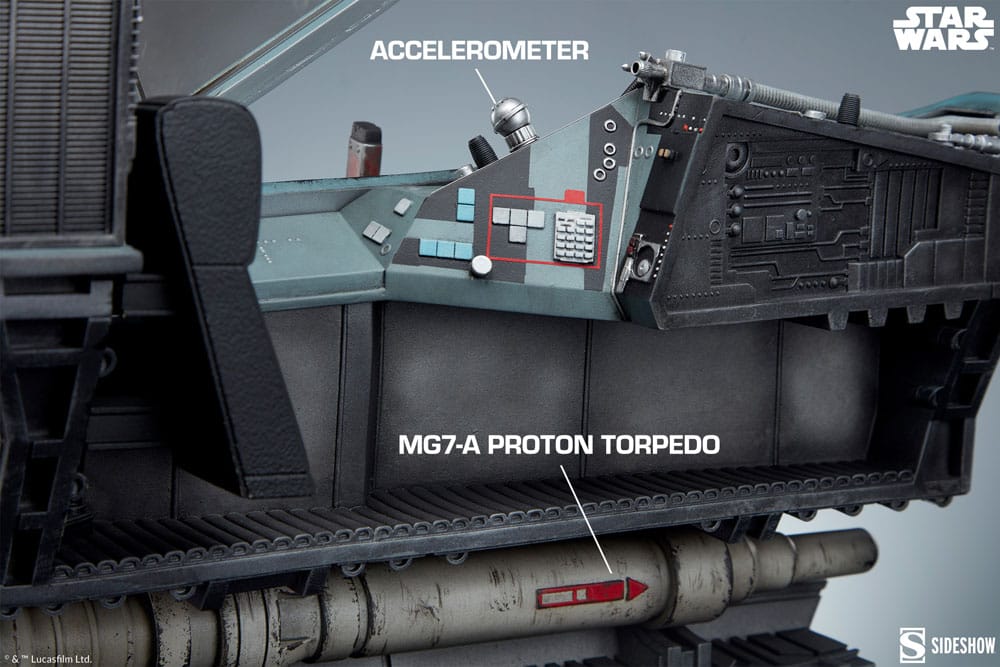 Star Wars Premium Format Statue Luke Skywalker & X-Wing: Red Five, Standing By 76 cm