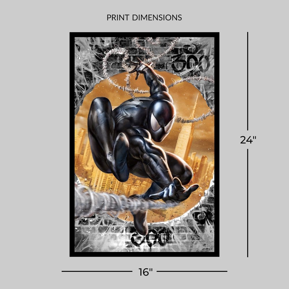 Marvel Fine Art Print The Amazing Spider-Man #300 Tribute (Black High-Gloss Variant) 41 x 61 cm - unframed