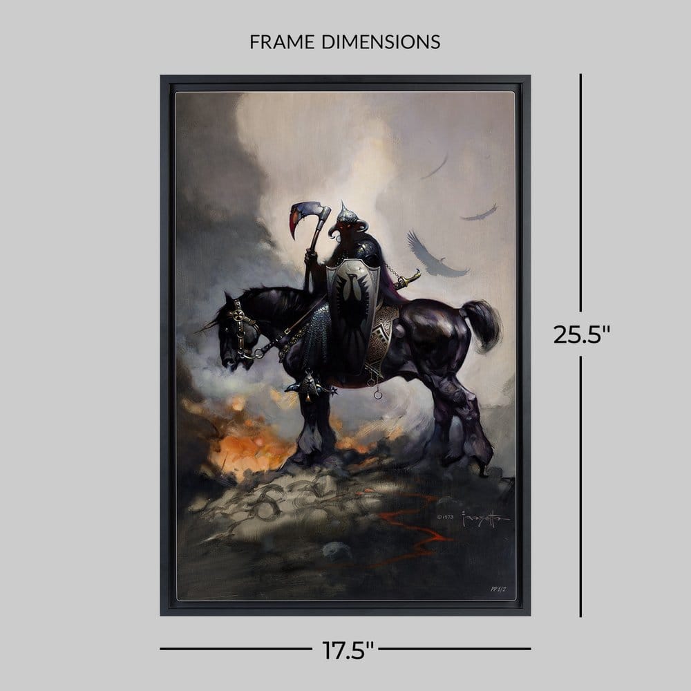 Frank Frazetta Fine Art Print Death Dealer I Rainbow Lava Holofoil 61 x 41 cm - unframed
