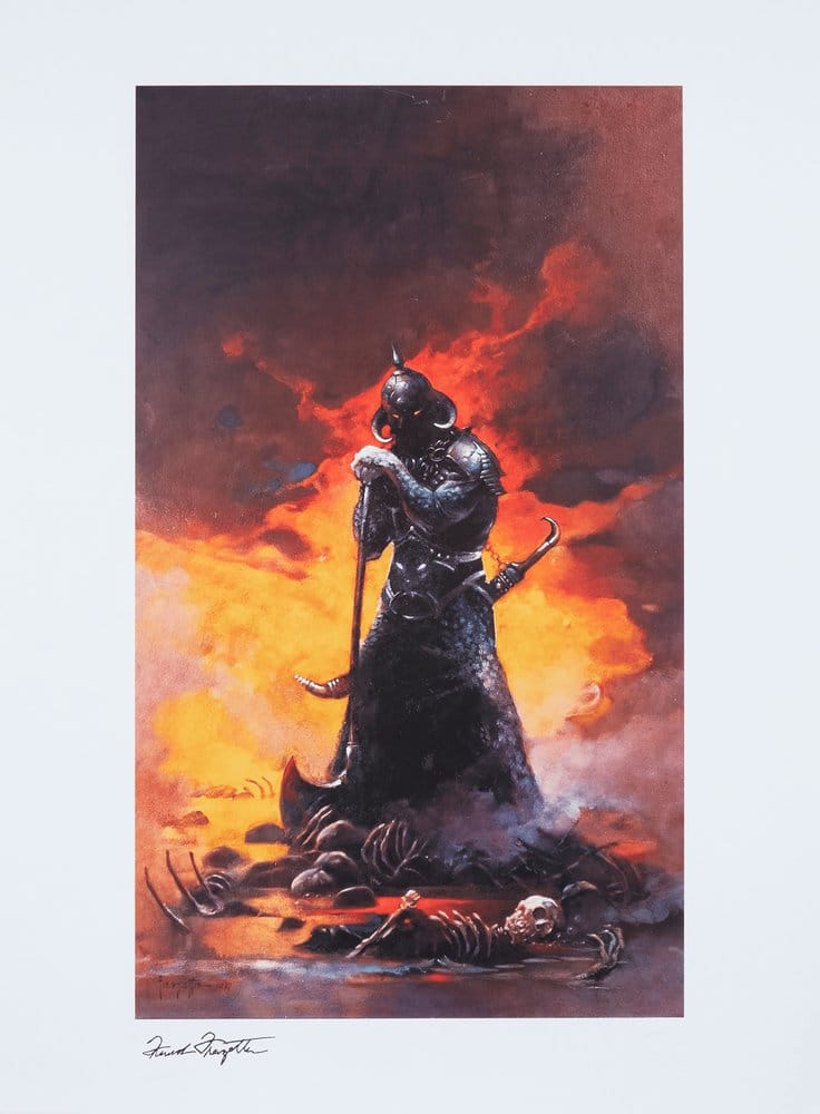 Frank Frazetta Fine Art Print Death Dealer III (Revised) Rainbow Lava Holofoil 41 x 61 cm - unframed