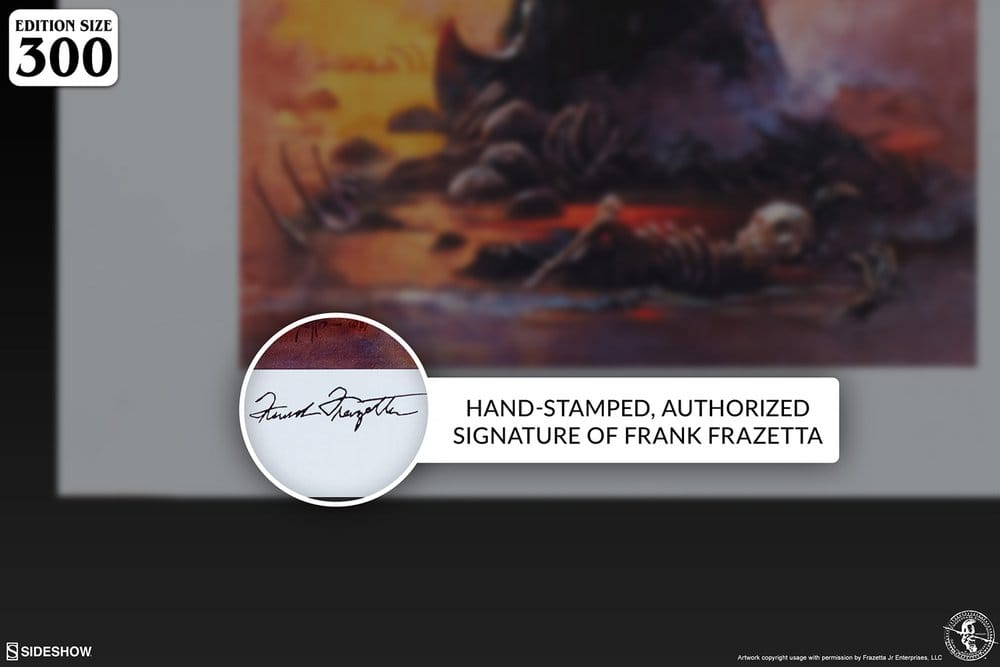 Frank Frazetta Fine Art Print Death Dealer III (Revised) Rainbow Lava Holofoil 41 x 61 cm - unframed