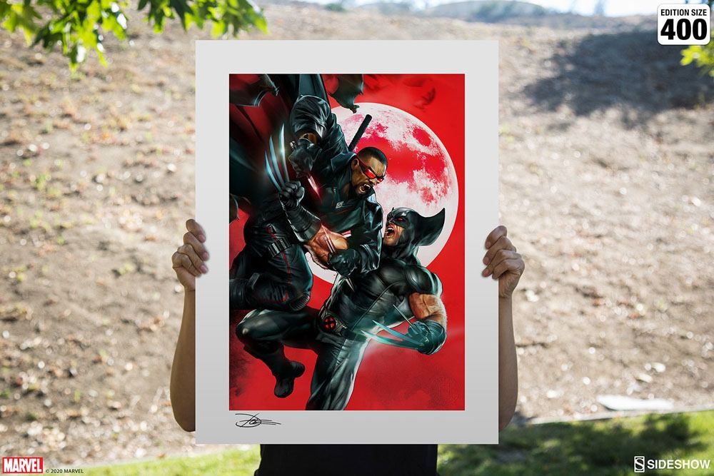 Marvel Art Print Wolverine vs Blade 46 x 61 cm - unframed