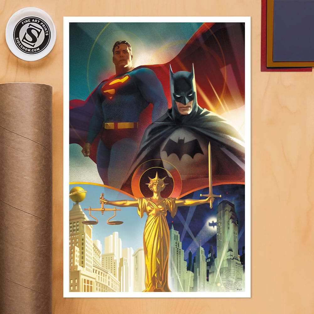 DC Comics Art Print Batman &amp; Superman: World's Finest 41 x 61 cm - unframed