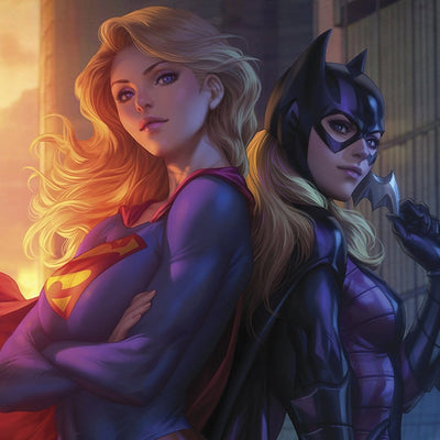 DC Comics Fine Art Print Supergirl & Batgirl 61 x 46 cm - unframed