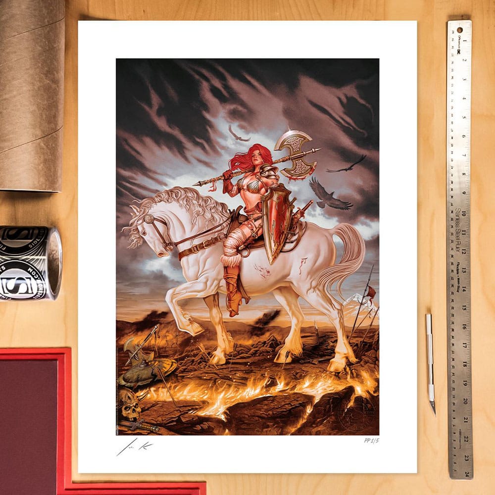 Dynamite Entertainment Art Print Red Sonja: World on Fire 46 x 61 cm - unframed