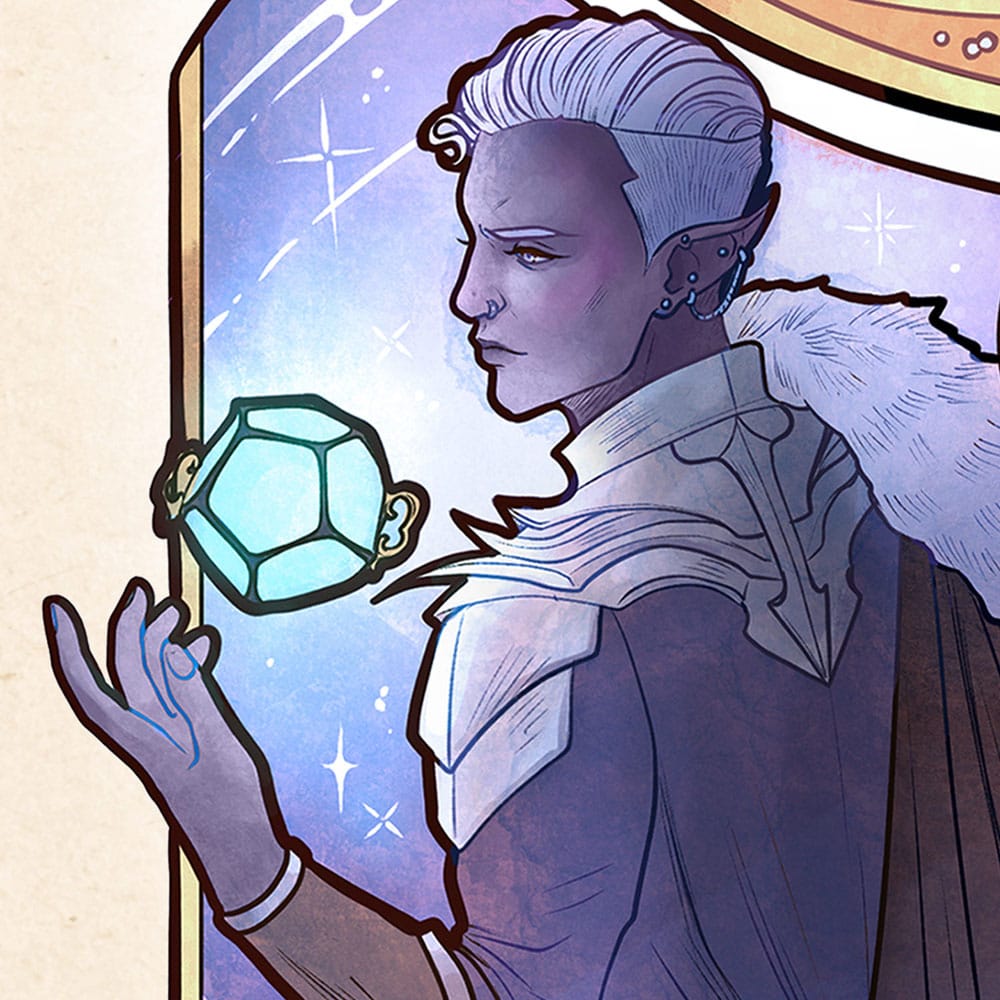 Critical Role Art Print Matthew Mercer: 10th Anniversary Art Nouveau Illustrations 46 x 28 cm - unframed