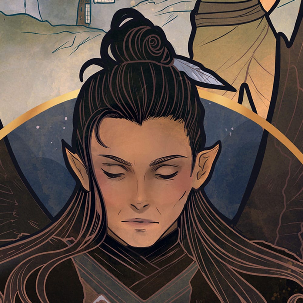 Critical Role Art Print Liam O'Brien: 10th Anniversary Art Nouveau Illustrations 46 x 28 cm - unframed