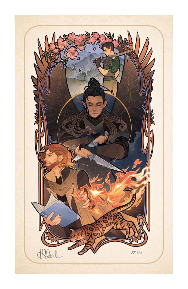 Critical Role Art Print Liam O'Brien: 10th Anniversary Art Nouveau Illustrations 46 x 28 cm - unframed