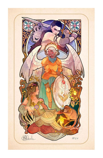 Critical Role Art Print Ashley Johnson: 10th Anniversary Art Nouveau Illustrations 46 x 28 cm - unframed