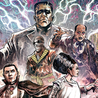 Universal Monsters Art Print Universal Monsters by Vincenzo Riccardi 61 x 41 cm - unframed