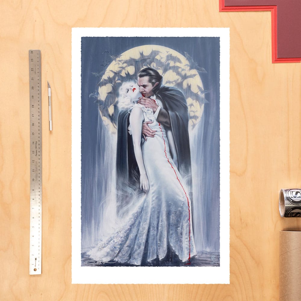 Dracula Art Print The Kiss by Olivia De Berardinis 70 x 43 cm - unframed