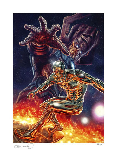 Marvel Art Print Galactus and the Silver Surfer 61 x 41 cm - unframed