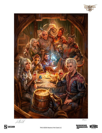 Baldur's Gate III Fine Art Print The Elfsong Tavern 61 x 46 cm - unframed
