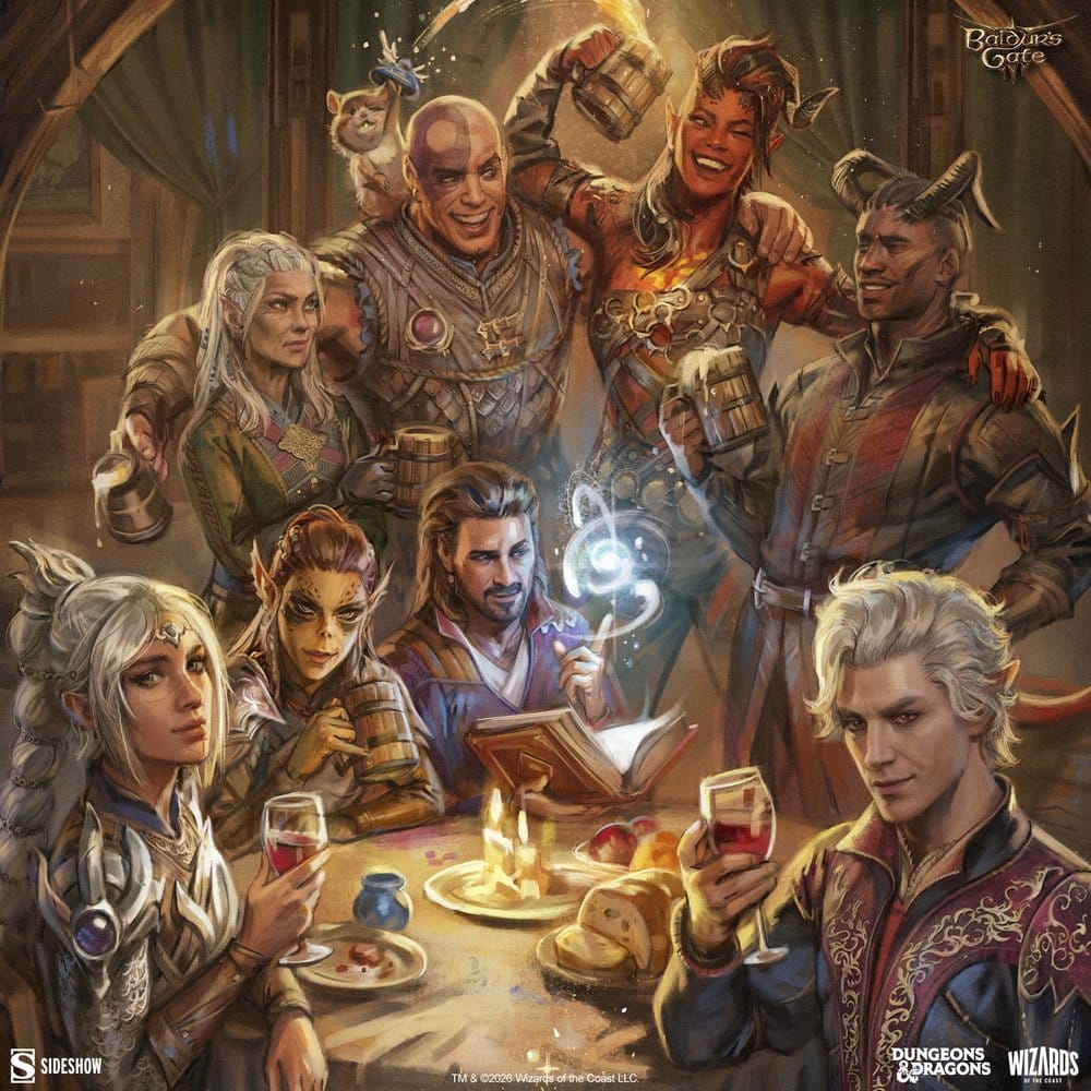 Baldur's Gate III Fine Art Print The Elfsong Tavern 61 x 46 cm - unframed