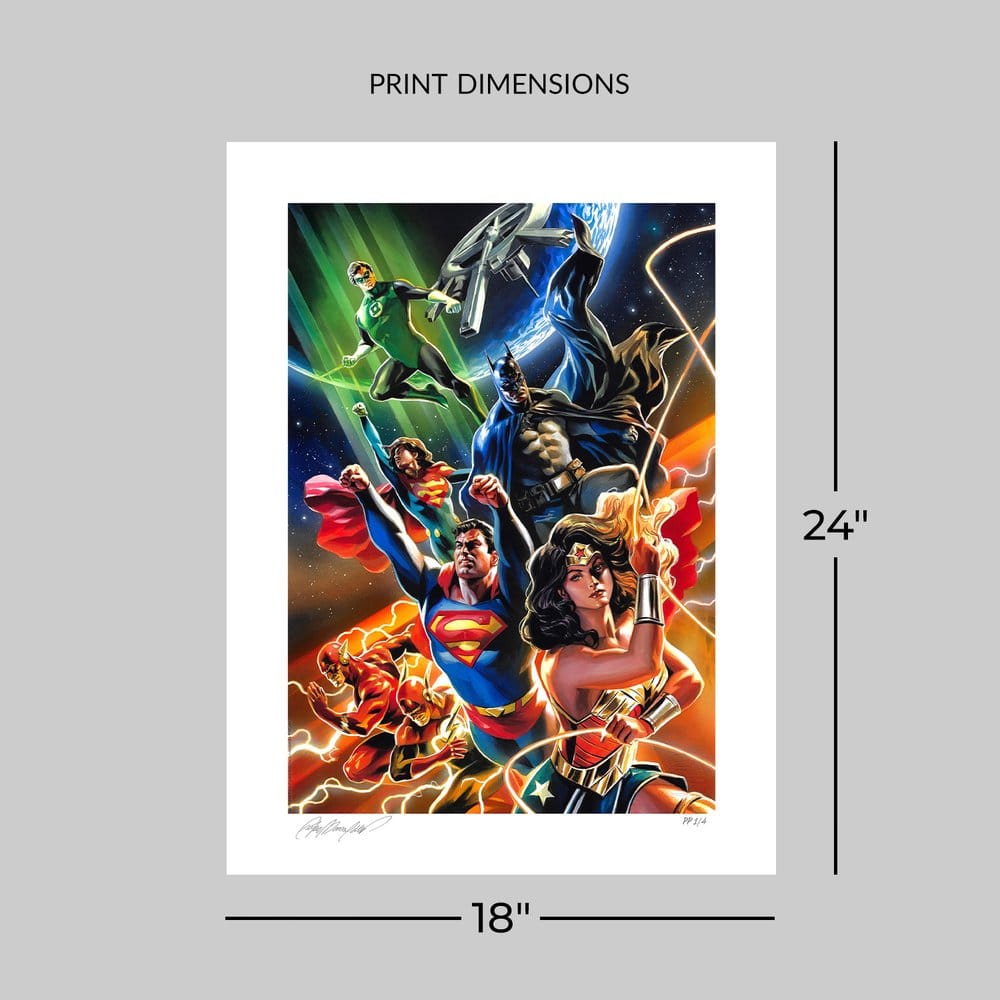 DC Comics Fine Art Print Justice League Unlimited 46 x 61 cm - unframed