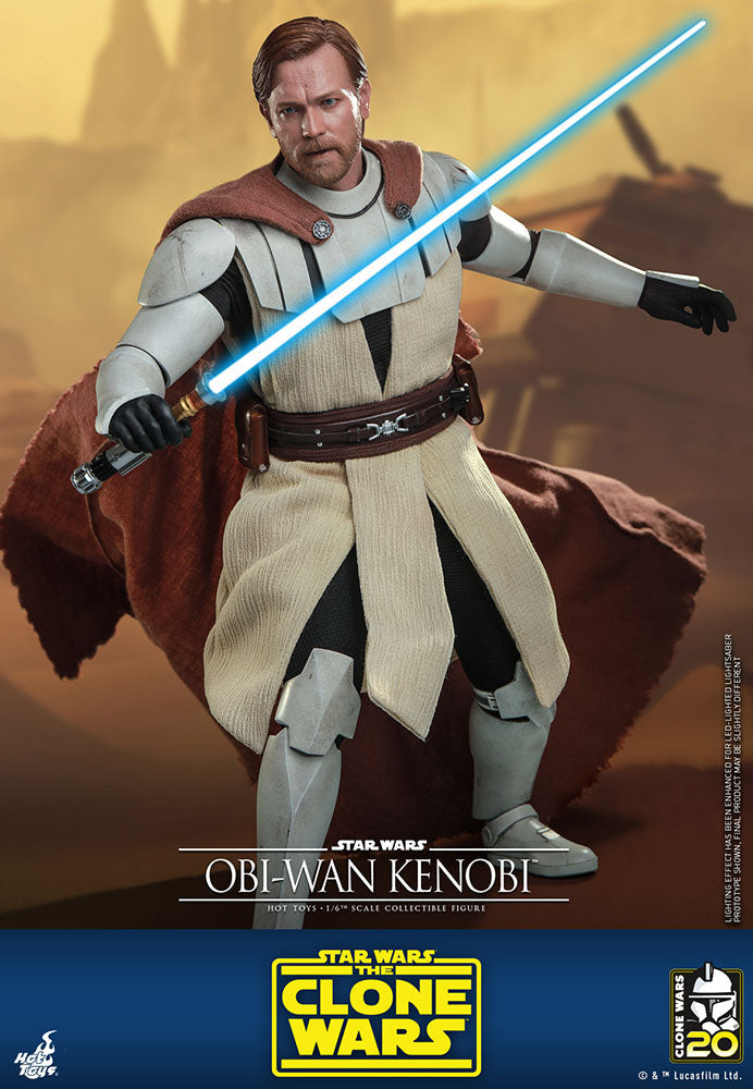 Star Wars The Clone Wars Action Figure 1/6 Obi-Wan Kenobi 30 cm