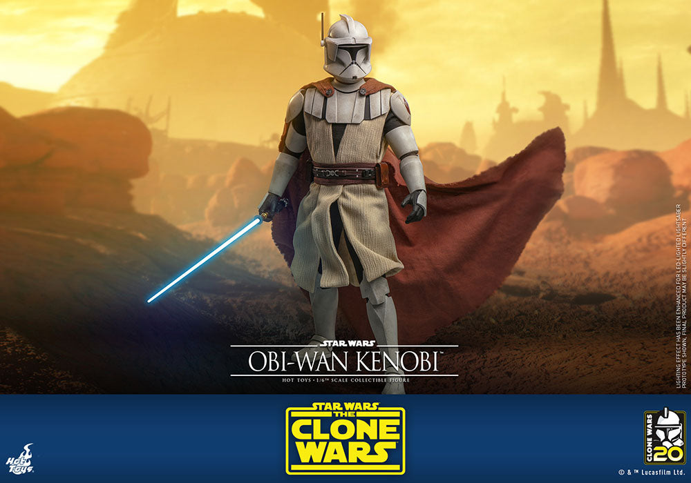 Star Wars The Clone Wars Action Figure 1/6 Obi-Wan Kenobi 30 cm