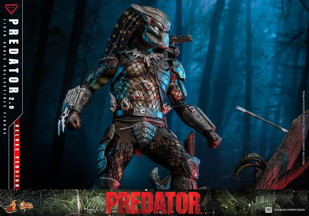 Predator Movie Masterpiece Action Figure 1/6 Predator (2.0) Deluxe Version 34 cm
