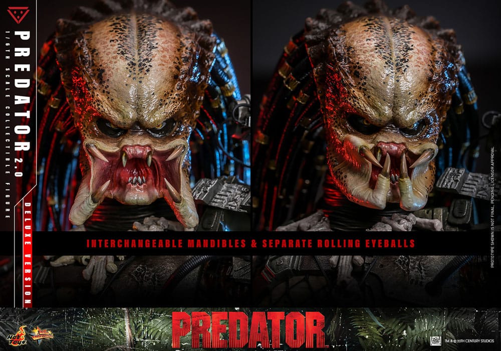 Predator Movie Masterpiece Action Figure 1/6 Predator (2.0) Deluxe Version 34 cm