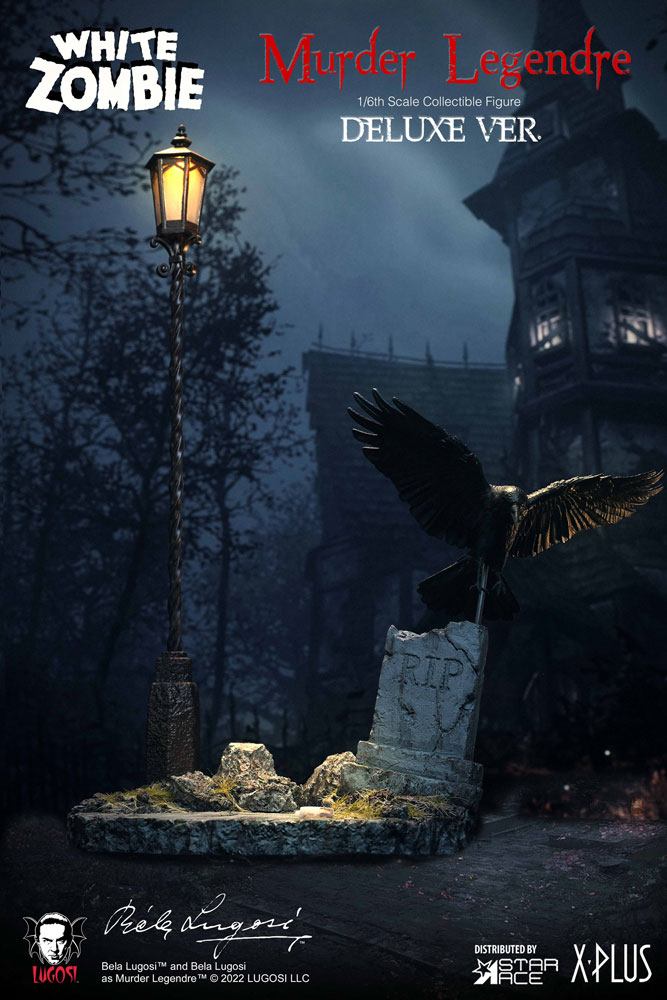 The White Zombie My Favourite Movie Diorama 1/6 Murder Legendre R.I.P. Gravestones and Lamp 30 cm