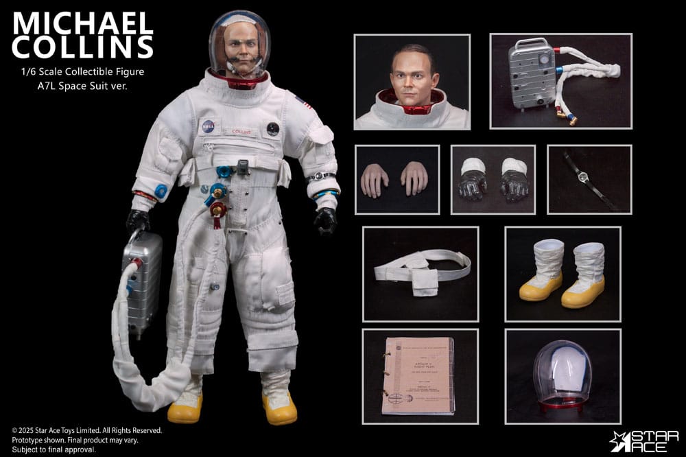 NASA Apollo 11 Action Figure 1/6 Michael Collins 30 cm