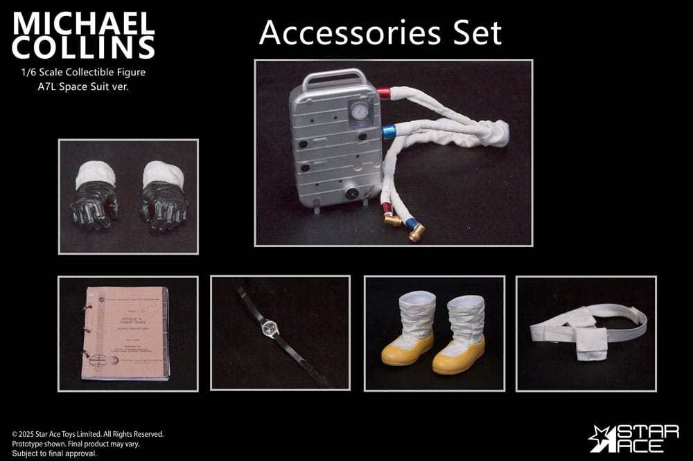 Apollo 11 Accessories for 1/6 Action figure Michael Collins