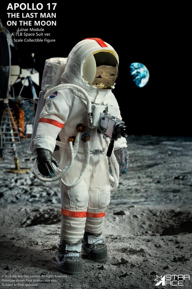 NASA Apollo 17 Action Figure 1/6 The Last Man on the Moon 30 cm