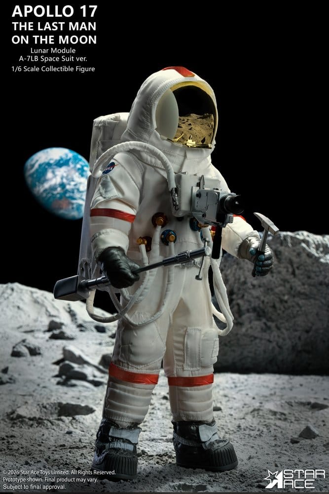 NASA Apollo 17 Action Figure 1/6 The Last Man on the Moon 30 cm