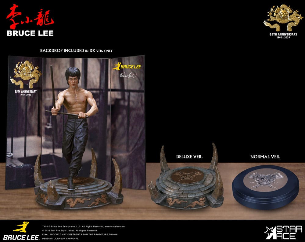 Enter the Dragon Movie Statue 1/6 Bruce Lee Kali Sticks Fight Deluxe Basement Version 30 cm