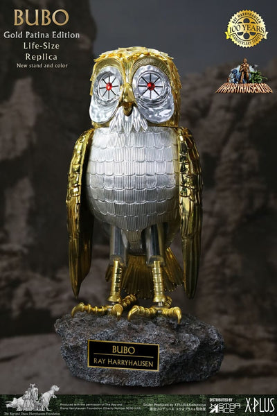 Clash of the Titans Statue Ray Harryhausens Bubo Gold Patina Edition Deluxe Ver. 34 cm