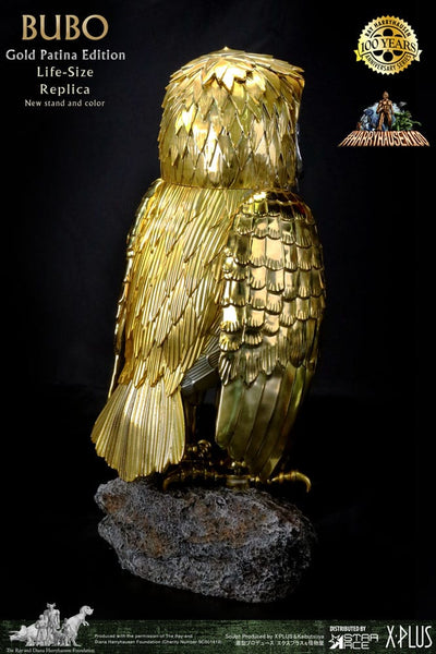Clash of the Titans Statue Ray Harryhausens Bubo Gold Patina Edition Deluxe Ver. 34 cm