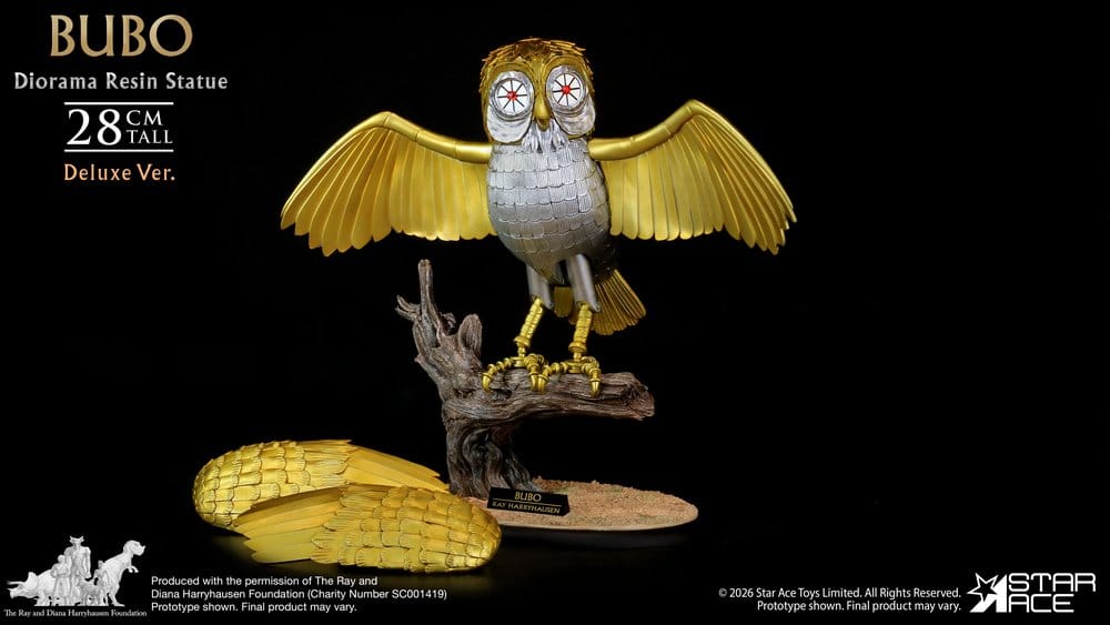 Ray Harryhausens Diorama Resin Statue Bubo Deluxe Ver. 28 cm