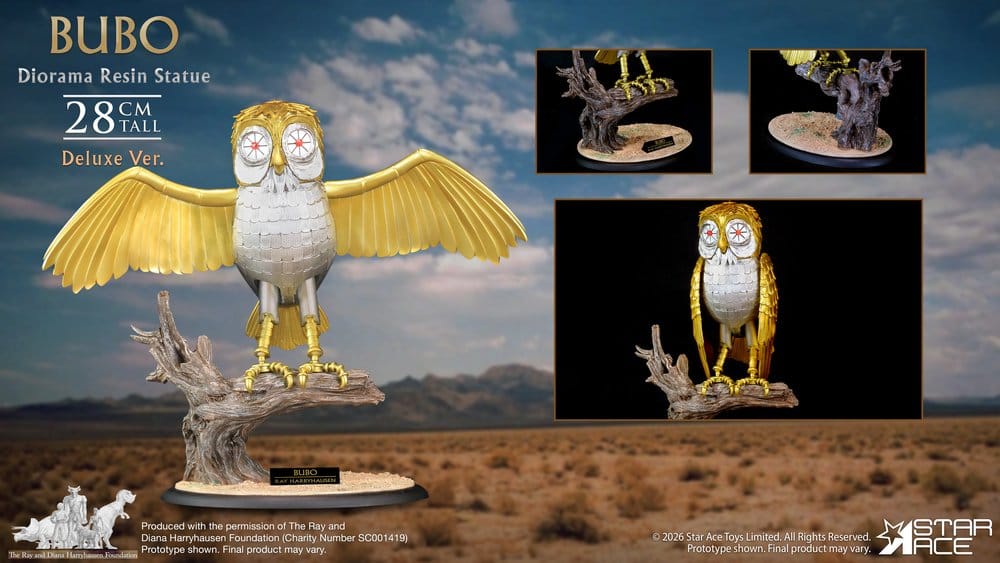 Ray Harryhausens Diorama Resin Statue Bubo Deluxe Ver. 28 cm