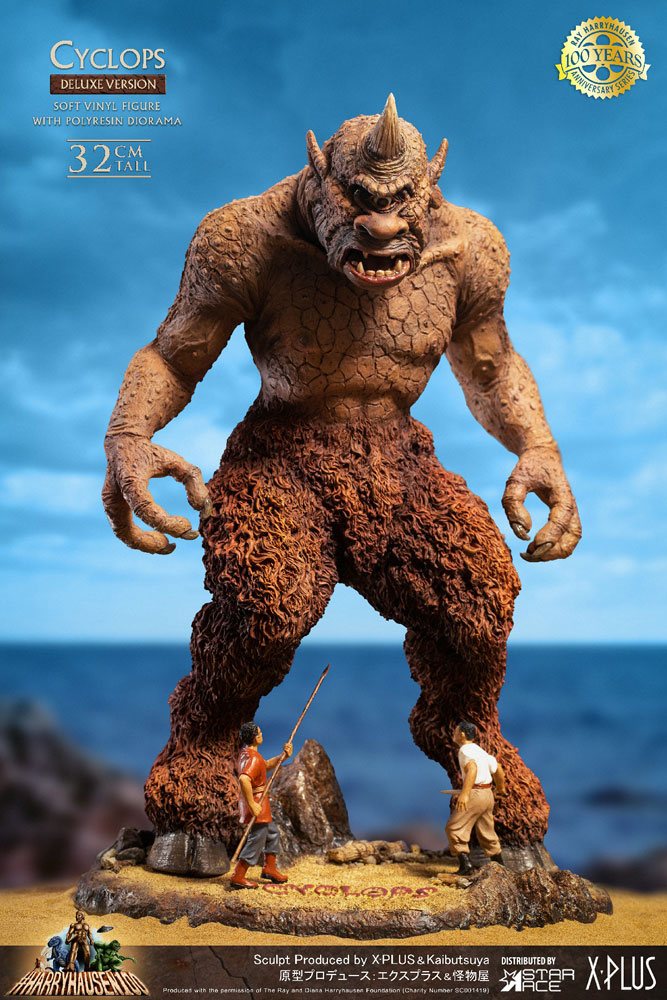 The 7th Voyage of Sinbad Soft Vinyl Statue Ray Harryhausens Cyclops Deluxe Version 32 cm - Damaged packaging