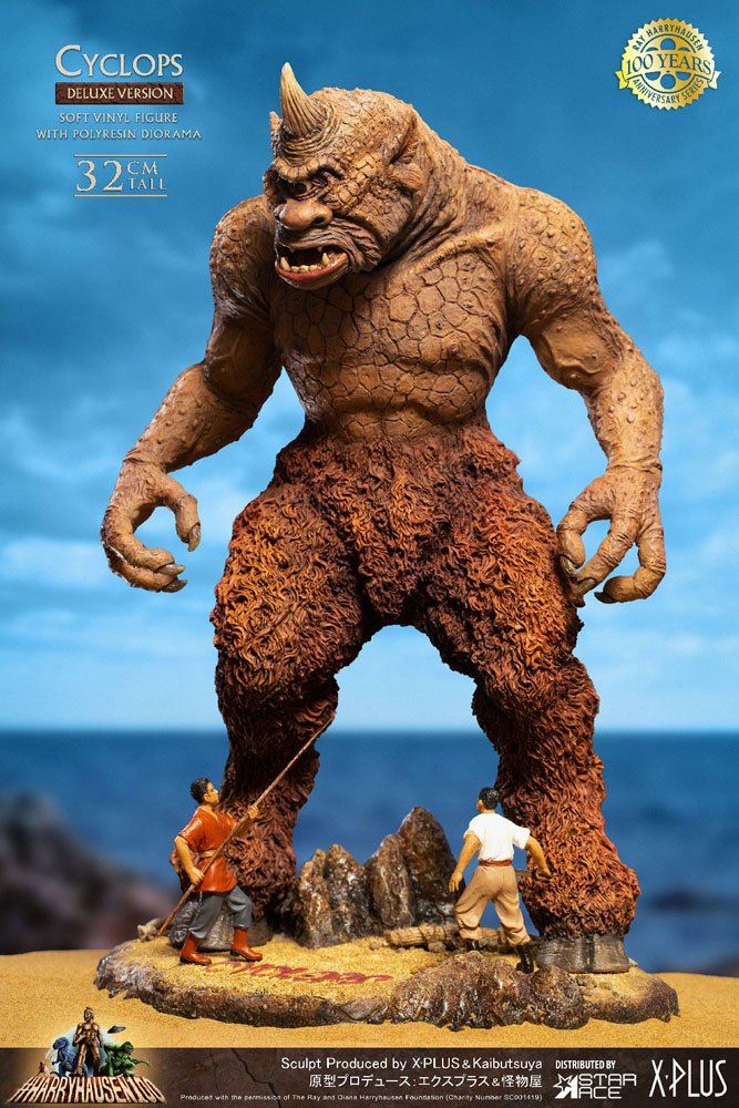 The 7th Voyage of Sinbad Soft Vinyl Statue Ray Harryhausens Cyclops Deluxe Version 32 cm - Damaged packaging