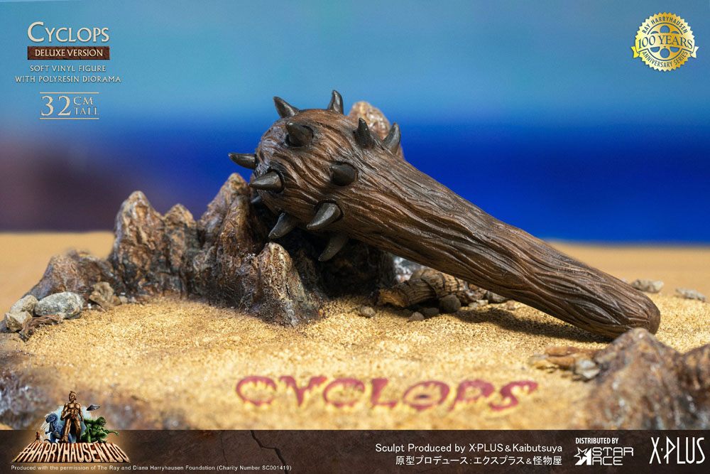 The 7th Voyage of Sinbad Soft Vinyl Statue Ray Harryhausens Cyclops Deluxe Version 32 cm - Damaged packaging