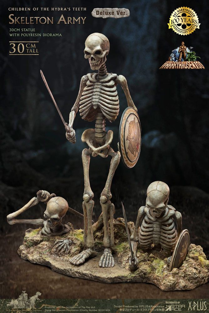 Jason and the Argonauts Gigantic Soft Vinyl Statue Ray Harryhausens Skeleton Army (Children of the Hydra's Teeth) Deluxe Ver. 32 cm