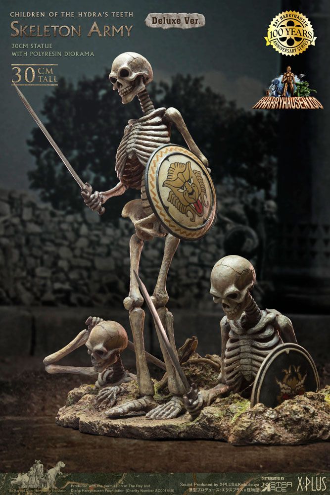 Jason and the Argonauts Gigantic Soft Vinyl Statue Ray Harryhausens Skeleton Army (Children of the Hydra's Teeth) Deluxe Ver. 32 cm