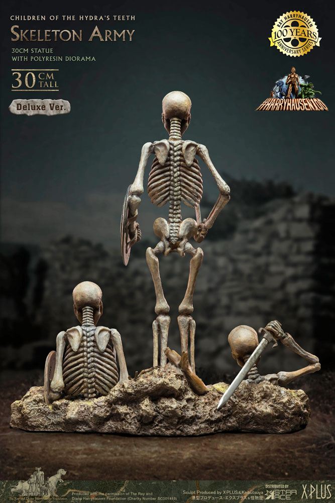 Jason and the Argonauts Gigantic Soft Vinyl Statue Ray Harryhausens Skeleton Army (Children of the Hydra's Teeth) Deluxe Ver. 32 cm