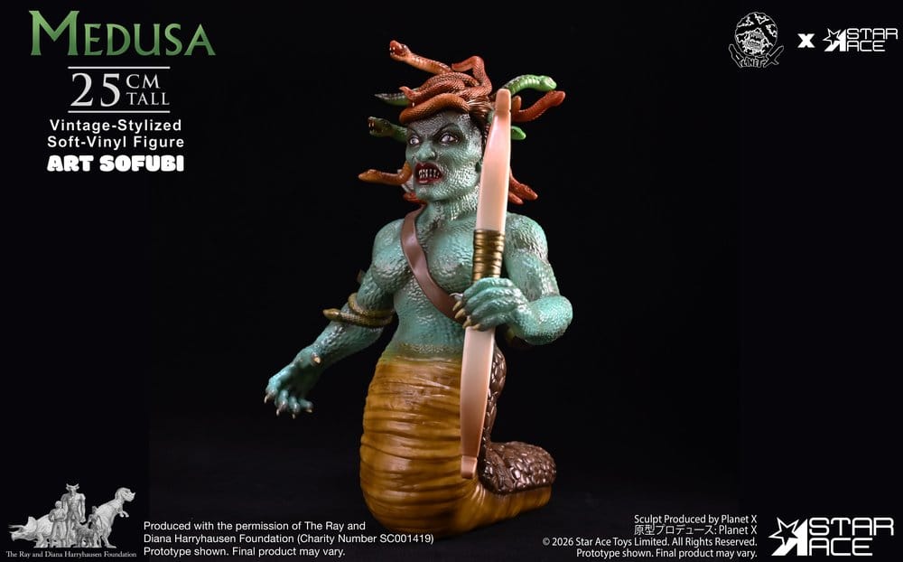 Ray Harryhausen Soft Vinyl Statue Medusa Vintage-Style 25 cm