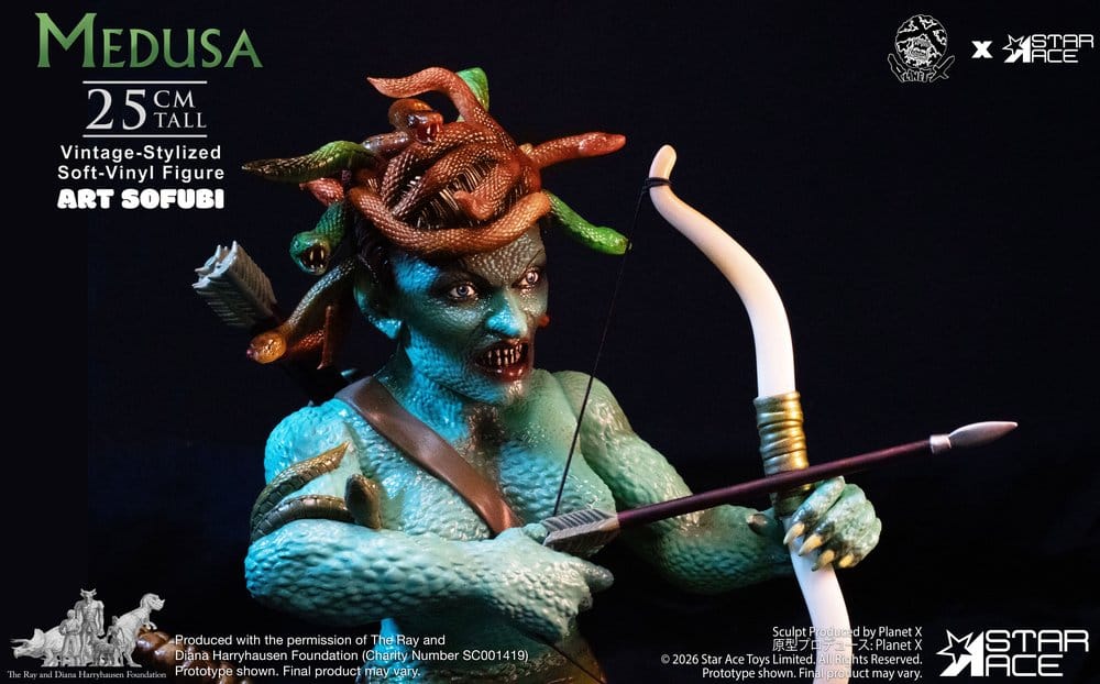 Ray Harryhausen Soft Vinyl Statue Medusa Vintage-Style 25 cm