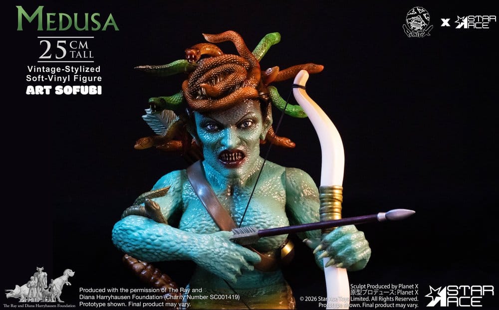 Ray Harryhausen Soft Vinyl Statue Medusa Vintage-Style 25 cm