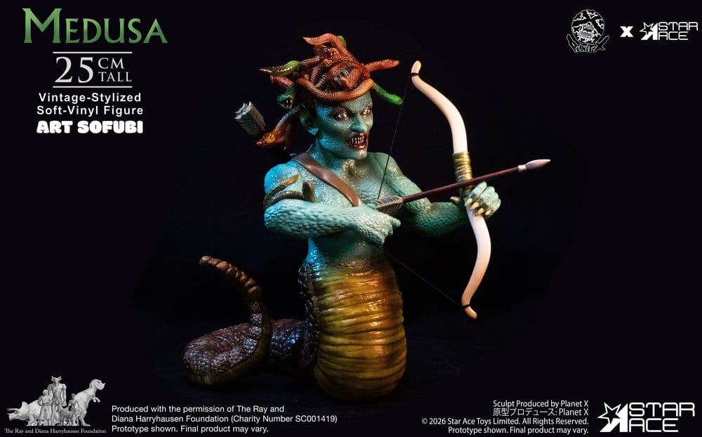 Ray Harryhausen Soft Vinyl Statue Medusa Vintage-Style 25 cm
