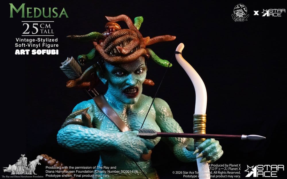 Ray Harryhausen Soft Vinyl Statue Medusa Vintage-Style 25 cm